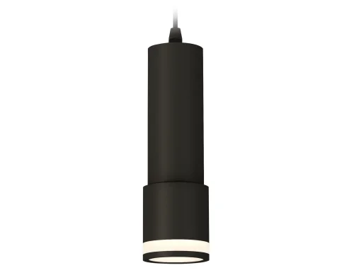 Светильник подвесной XP7402021 Ambrella light чёрный 1 лампа, основание чёрное в стиле хай-тек современный трубочки
