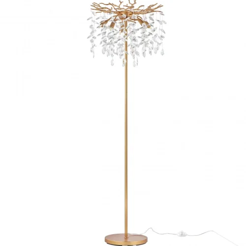 Торшер Milano-1 23141.480-1650.5.E14.B IB Arte Milano ветви прозрачный на 5 ламп, основание бронзовое в стиле современный флористика 