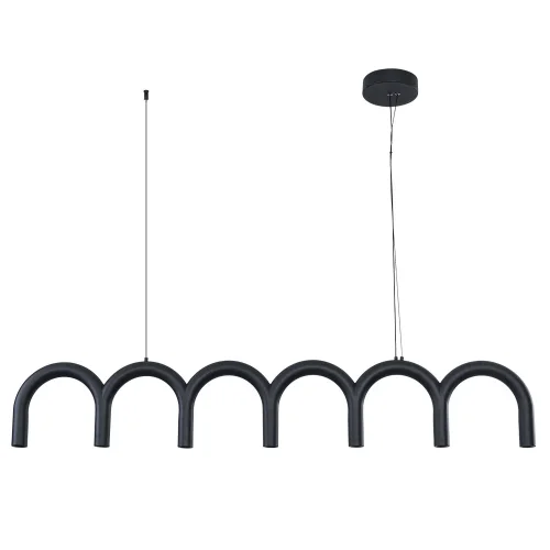 Светильник подвесной LED Warhol A3258SP-45BK Arte Lamp чёрный на 1 лампу, основание чёрное в стиле минимализм хай-тек современный линейный