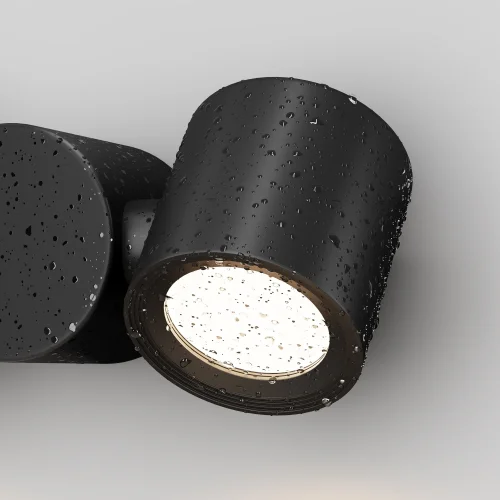 Настенный светильник уличный Wall Street O010WL-02B Maytoni уличный IP54 чёрный на 2 лампы, плафон чёрный в стиле современный GU10 фото 5