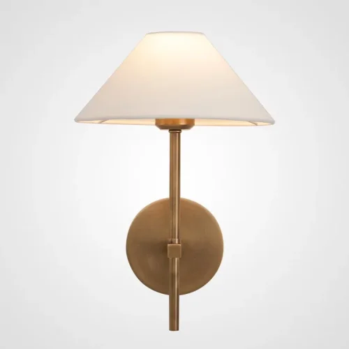 Настенное бра FAREL WALL 140673-26 ImperiumLoft белый на 1 лампу, основание латунь в стиле современный 