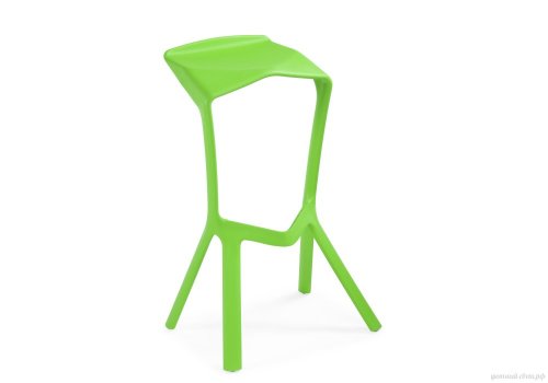 Барный стул Mega green 15699 Woodville, /, ножки/пластик/зелёный, размеры - ****500*430