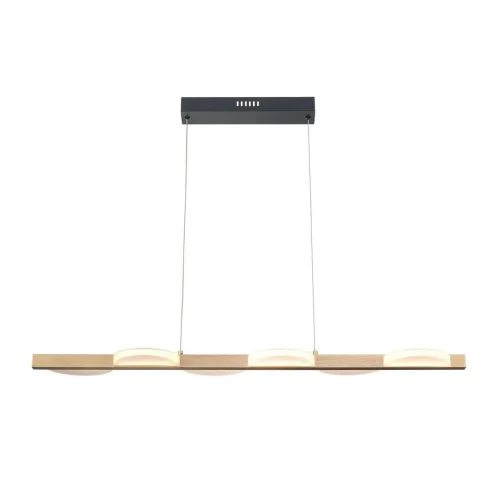 Светильник подвесной LED Drop VL7194P06 Vele Luce белый на 1 лампу, основание чёрное в стиле хай-тек 