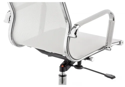 Компьютерное кресло Reus сетка white 15212 Woodville, белый/сетка, ножки/металл/хром, размеры - *1180***540*600 фото 6