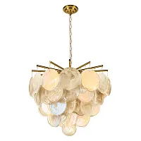Люстра подвесная Лолли / Lolly 10492/600 Champagne LOFT IT шампань на 6 ламп, основание бронзовое в стиле современный 