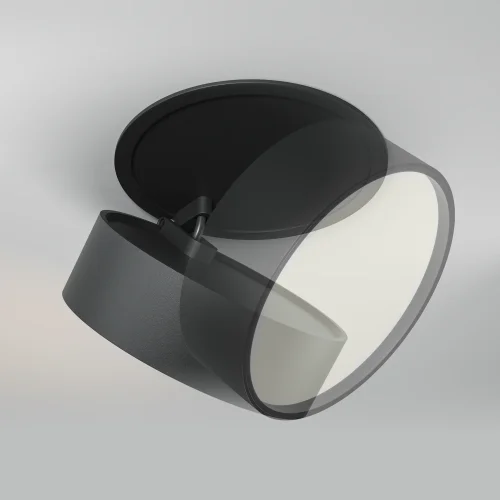 Светильник точечный LED Onda DL024-18W3K-B Maytoni чёрный на 1 лампу, основание чёрное в стиле современный хай-тек круглый фото 9