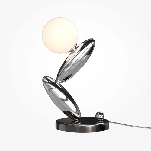 Настольная лампа LED MOD482TL-L6PT3K Resonance Maytoni белая на 1 лампу, основание платина металл в стиле современный арт-деко шар фото 6 Настольная лампа LED MOD482TL-L6PT3K Resonance Maytoni белая на 1 лампу, основание платина металл в стиле современный арт-деко шар фото 6