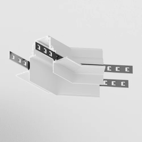 Угол-соединитель 135° встраиваемый Magnetic track system Gravity TRA010CLO-42W Maytoni белый в стиле хай-тек современный для светильников серии Magnetic track system Gravity встраиваемый gravity магнитная магнитный фото 6