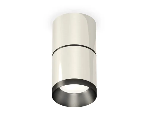 Светильник накладной Techno spot XS7405041 Ambrella light серебряный 1 лампа, основание серебряное в стиле хай-тек современный круглый