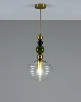Светильник подвесной Arti V10914-P Moderli прозрачный 1 лампа, основание золотое в стиле модерн выдувное