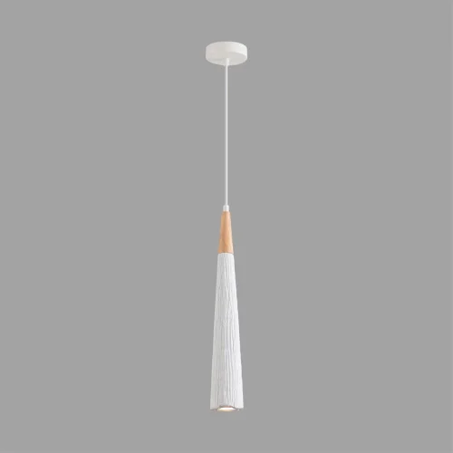 Светильник подвесной Eoliana 8352/1C Lumion белый на 1 лампу, основание белое в стиле скандинавский трубочки фото 4 Светильник подвесной Eoliana 8352/1C Lumion белый на 1 лампу, основание белое в стиле скандинавский трубочки фото 4