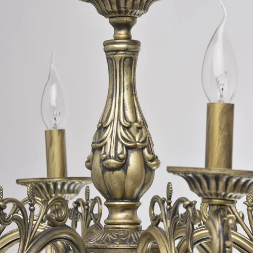 Люстра подвесная Аврора 371011106 MW-Light без плафона на 6 ламп, основание античное бронза в стиле классический фото 8