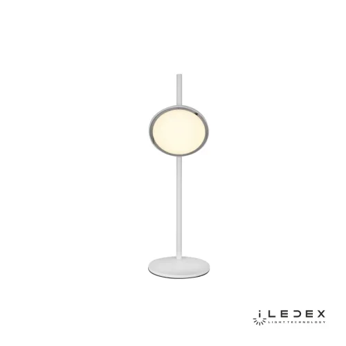Настольная лампа LED Syzygy F010110 WH iLedex белая 1 лампа, основание белое металл в стиле современный хай-тек  фото 3