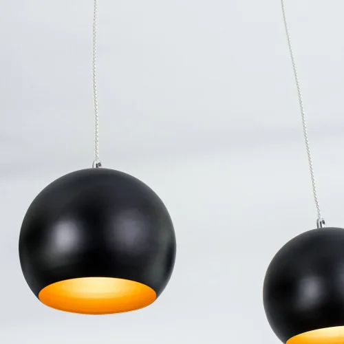 Светильник подвесной Оми CL945135 Citilux чёрный 3 лампы, основание чёрное в стиле модерн шар фото 6