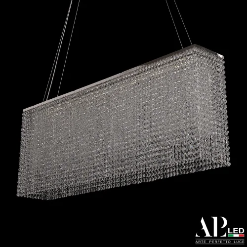 Люстра подвесная / потолочная LED Rimini S512.0.100.A.3000 Arte Perfetto Luce прозрачная на 1 лампа, основание никель в стиле классический  фото 2