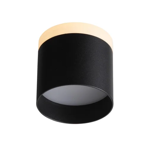 Светильник накладной LED Panaggio ST102.402.12 ST-Luce белый чёрный 1 лампа, основание чёрное в стиле хай-тек круглый фото 3