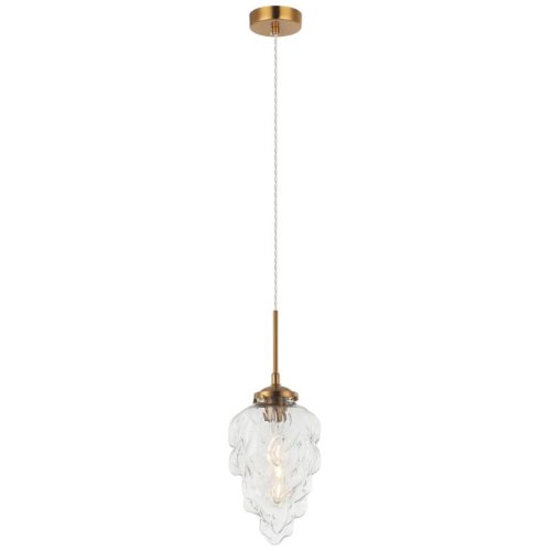 Светильник подвесной Cream 2152/02/01P Stilfort прозрачный 1 лампа, основание бронзовое в стиле современный 