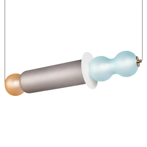 Светильник подвесной LED Lollipop 10239P/G LOFT IT разноцветный 1 лампа, основание разноцветное в стиле мемфис  фото 3