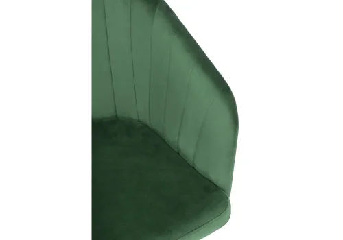 Компьютерное кресло Тибо изумрудный 464220 Woodville, зелёный/велюр, ножки/пластик/чёрный, размеры - *900***600*600 фото 6