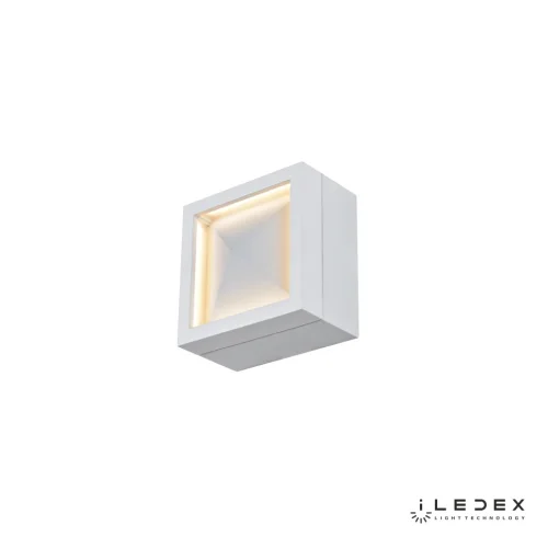 Бра LED Creator SMD-923404 WH-3000K iLedex белый на 1 лампа, основание белое в стиле современный хай-тек квадраты фото 3