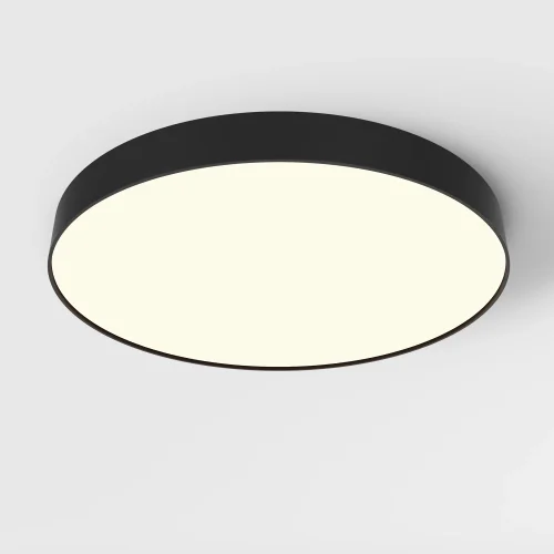 Светильник потолочный LED Zon C032CL-90W3K-RD-B Maytoni белый на 1 лампу, основание чёрное в стиле современный круглый тарелка фото 10