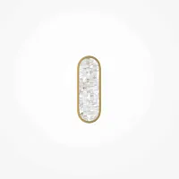 Бра LED Perlamour MOD429WL-L15BSK Maytoni белый на 1 лампу, основание латунь в стиле современный 