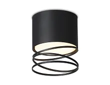 Светильник накладной TN71105 Ambrella light чёрный 1 лампа, основание чёрное в стиле хай-тек модерн круглый