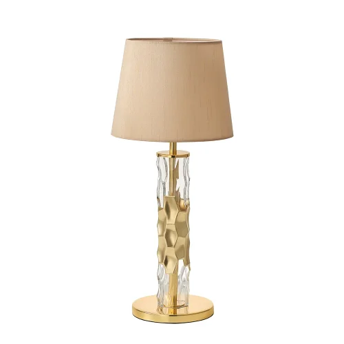 Настольная лампа PRIMAVERA LG1 GOLD Crystal Lux прозрачная 1 лампа, основание золотое металл в стиле современный  фото 2