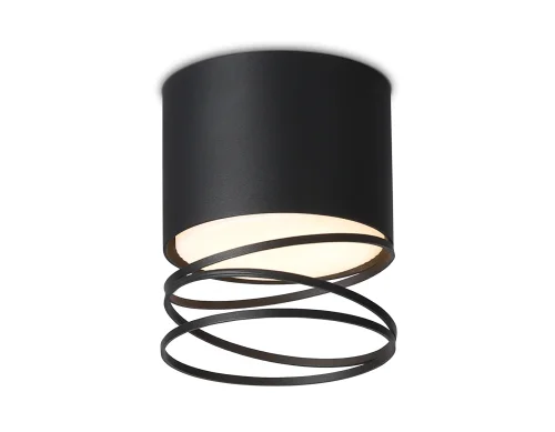 Светильник накладной TN71105 Ambrella light чёрный 1 лампа, основание чёрное в стиле хай-тек современный круглый