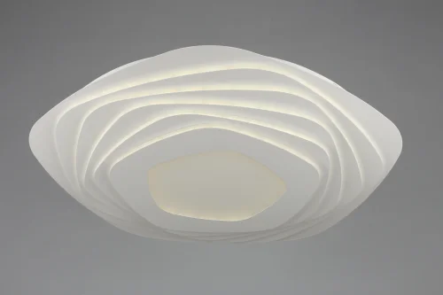 Светильник потолочный LED с пультом Avola OML-07707-380 Omnilux белый 1 лампа, основание белое в стиле хай-тек с пультом кольца фото 4