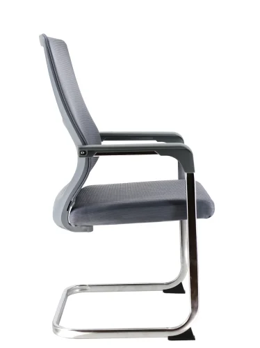 Кресло для посетителей EP-510 Grey Сетка Серый EP-510G-mesh-grey Everprof, серый/сетка, ножки//, размеры - 1000*1000***560* фото 2