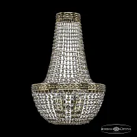 Бра 19051B/H2/25IV GB Bohemia Ivele Crystal прозрачный 3 лампы, основание золотое в стиле классика sp
