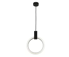 Светильник подвесной LED Азaлия 08430-30,19 Kink Light белый 1 лампа, основание чёрное в стиле модерн 