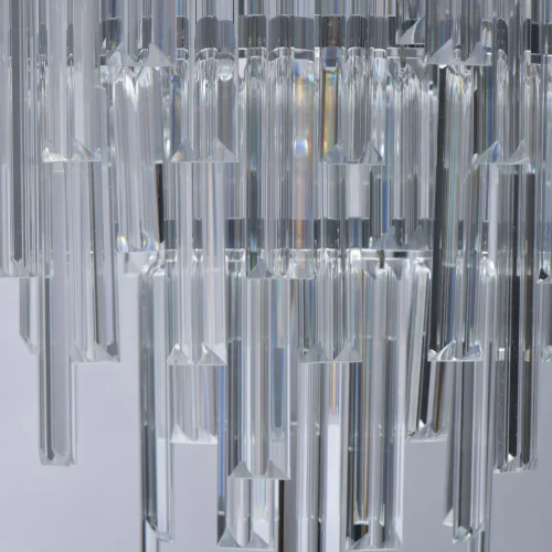 Люстра потолочная хрустальная Аделард 642013305 MW-Light прозрачная на 5 ламп, основание хром в стиле классический  фото 6