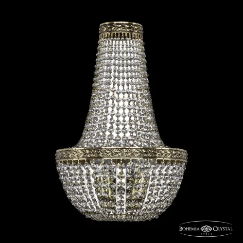Бра 19051B/H2/25IV GB Bohemia Ivele Crystal прозрачный на 3 лампы, основание золотое в стиле классический sp