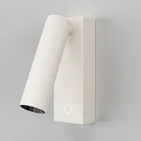Бра с выключателем LED Twist C077WL-L3W3K Maytoni белый на 1 лампу, основание белое в стиле хай-тек современный для чтения трубочки