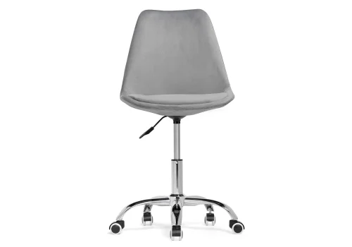 Компьютерное кресло Kolin gray fabric 15549 Woodville, серый/велюр, ножки/металл/хром, размеры - *890***490*560 фото 3