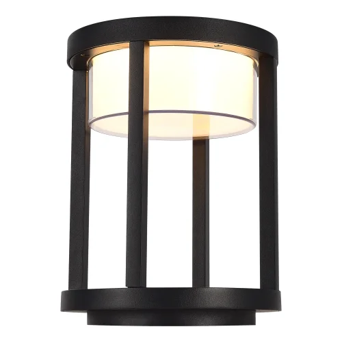 Парковый светильник LED Pokko SL9536.405.32 ST-Luce уличный IP65 чёрный на 1 лампу, плафон белый в стиле современный LED фото 3