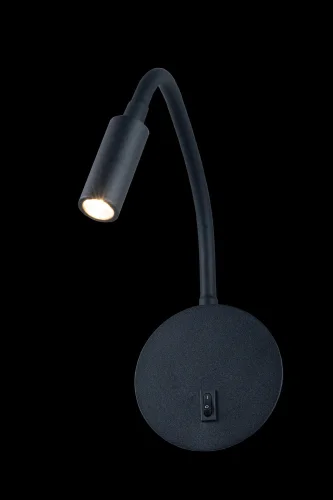 Бра с выключателем LED Stick 10010BK LOFT IT чёрный на 1 лампа, основание чёрное в стиле современный гибкая ножка фото 2