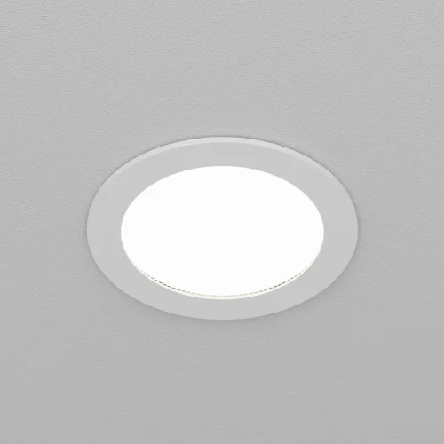 Светильник точечный Orb DL130-GX53-W Maytoni белый на 1 лампу, основание белое в стиле хай-тек современный круглый фото 3