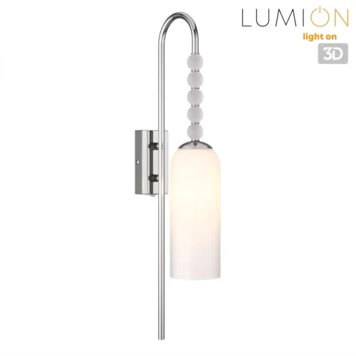 Бра Tracy 8270/1W Lumion белый на 1 лампу, основание хром в стиле классический фото 3