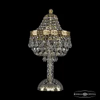 Настольная лампа 19271L4/H/20IV G Bohemia Ivele Crystal прозрачная 3 лампы, основание золотое металл в стиле классика sp