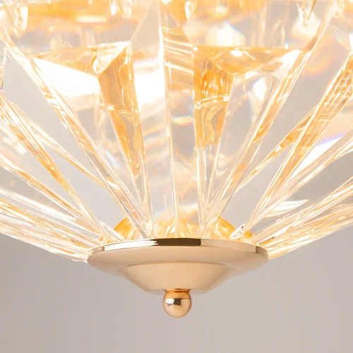 Люстра потолочная Facet MOD094CL-04G Maytoni прозрачная на 4 лампы, основание золотое в стиле классический фото 4