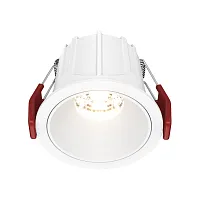 Светильник точечный Alfa LED DL043-01-10W3K-D-RD-W Maytoni белый 1 лампа, основание белое в стиле современный 