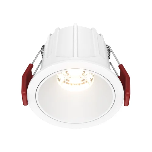 Светильник точечный Alfa LED DL043-01-10W3K-RD-W Maytoni белый 1 лампа, основание белое в стиле современный 
