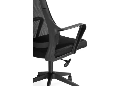 Компьютерное кресло Rino black 15630 Woodville, чёрный/сетка, ножки/пластик/чёрный, размеры - *1260***660*700 фото 8