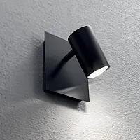 Бра SPOT AP1 NERO Ideal Lux чёрный 1 лампа, основание чёрное в стиле современный 