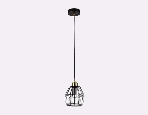 Светильник подвесной TR5875 Ambrella light прозрачный коричневый 1 лампа, основание коричневое в стиле лофт современный  фото 2