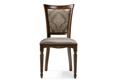 Деревянный стул Байона орех / ромб 490635 Woodville, коричневый/ткань, ножки/массив бука/орех, размеры - ****500*580 фото 2