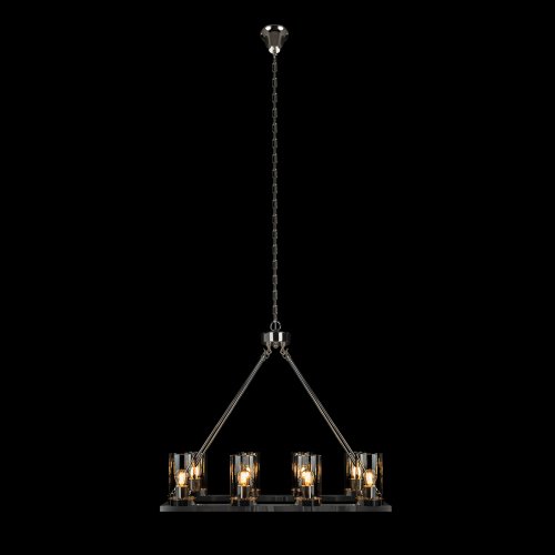 Люстра подвесная Candlelight 10437/760R LOFT IT прозрачная на 8 ламп, основание никель в стиле современный кантри замковый фото 2